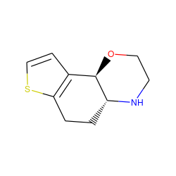 c1cc2c(s1)CC[C@H]1NCCO[C@H]21 ZINC000013474749
