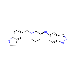 c1cc2cc(CN3CCC[C@H](Nc4ccc5[nH]ncc5c4)C3)ccc2[nH]1 ZINC000114335496