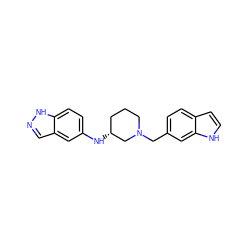 c1cc2ccc(CN3CCC[C@@H](Nc4ccc5[nH]ncc5c4)C3)cc2[nH]1 ZINC000113876121
