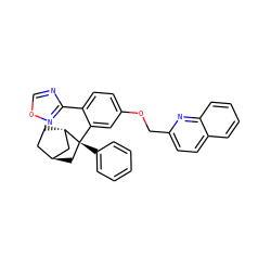 c1ccc([C@@]2(c3cc(OCc4ccc5ccccc5n4)ccc3-c3ncon3)C[C@H]3CC[C@H]2C3)cc1 ZINC000101508243