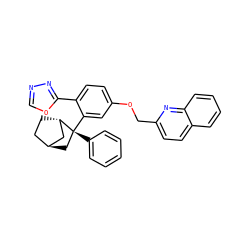 c1ccc([C@@]2(c3cc(OCc4ccc5ccccc5n4)ccc3-c3nnco3)C[C@H]3CC[C@H]2C3)cc1 ZINC000101508240