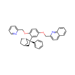 c1ccc([C@@]2(c3cc(OCc4ccc5ccccc5n4)ccc3OCc3ccccn3)C[C@H]3CC[C@H]2C3)cc1 ZINC000195069699