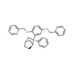 c1ccc([C@@]2(c3cc(OCc4ccccn4)ccc3OCc3ccccn3)C[C@H]3CC[C@H]2C3)cc1 ZINC000195377152