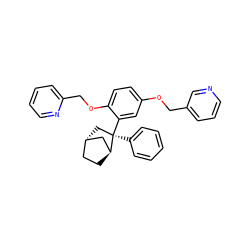 c1ccc([C@@]2(c3cc(OCc4cccnc4)ccc3OCc3ccccn3)C[C@H]3CC[C@H]2C3)cc1 ZINC000195244730