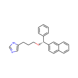 c1ccc([C@@H](OCCCc2cnc[nH]2)c2ccc3ccccc3c2)cc1 ZINC001772602239