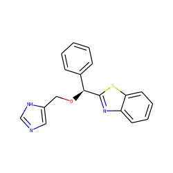 c1ccc([C@H](OCc2cnc[nH]2)c2nc3ccccc3s2)cc1 ZINC001772602244