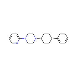 c1ccc([C@H]2CC[C@@H](N3CCN(c4ccccn4)CC3)CC2)cc1 ZINC000100085679
