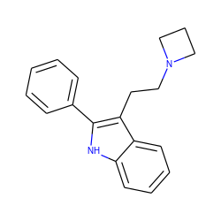 c1ccc(-c2[nH]c3ccccc3c2CCN2CCC2)cc1 ZINC000026647056