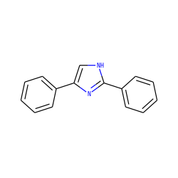 c1ccc(-c2c[nH]c(-c3ccccc3)n2)cc1 ZINC000013281694