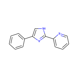 c1ccc(-c2c[nH]c(-c3ccccn3)n2)cc1 ZINC000013553738
