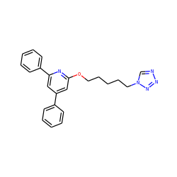 c1ccc(-c2cc(OCCCCCn3cnnn3)nc(-c3ccccc3)c2)cc1 ZINC000027438334