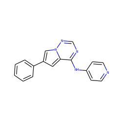 c1ccc(-c2cc3c(Nc4ccncc4)ncnn3c2)cc1 ZINC000098208428