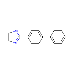 c1ccc(-c2ccc(C3=NCCN3)cc2)cc1 ZINC000013805928