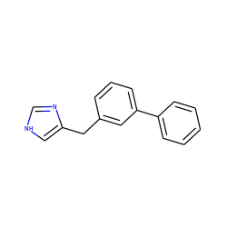 c1ccc(-c2cccc(Cc3c[nH]cn3)c2)cc1 ZINC000014979040