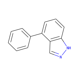 c1ccc(-c2cccc3[nH]ncc23)cc1 ZINC000088189815