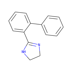 c1ccc(-c2ccccc2C2=NCCN2)cc1 ZINC000013806063
