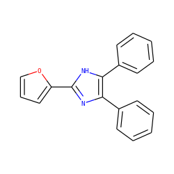 c1ccc(-c2nc(-c3ccco3)[nH]c2-c2ccccc2)cc1 ZINC000000325294