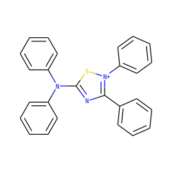 c1ccc(-c2nc(N(c3ccccc3)c3ccccc3)s[n+]2-c2ccccc2)cc1 ZINC000001820741
