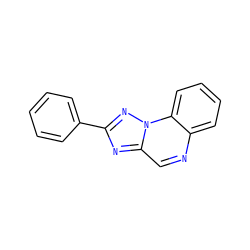 c1ccc(-c2nc3cnc4ccccc4n3n2)cc1 ZINC000299821940