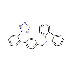 c1ccc(-c2nnn[nH]2)c(-c2ccc(Cn3c4ccccc4c4ccccc43)cc2)c1 ZINC000169311203