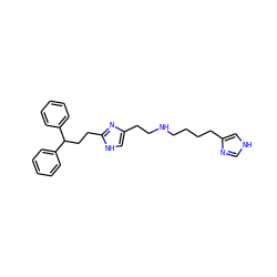 c1ccc(C(CCc2nc(CCNCCCCc3c[nH]cn3)c[nH]2)c2ccccc2)cc1 ZINC000013530311
