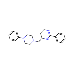 c1ccc(C2=NCC[C@@H](CN3CCN(c4ccccc4)CC3)N2)cc1 ZINC000019359217