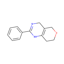 c1ccc(C2=NCC3=C(CCOC3)N2)cc1 ZINC001772610691