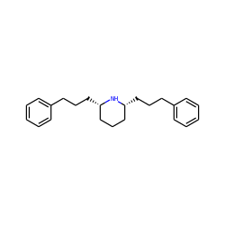 c1ccc(CCC[C@H]2CCC[C@@H](CCCc3ccccc3)N2)cc1 ZINC000040835685
