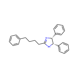 c1ccc(CCCCC2=N[C@H](c3ccccc3)[C@H](c3ccccc3)N2)cc1 ZINC000028120954