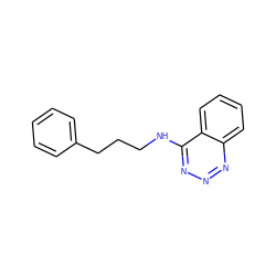 c1ccc(CCCNc2nnnc3ccccc23)cc1 ZINC000001706610