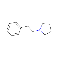 c1ccc(CCN2CCCC2)cc1 ZINC000001668322