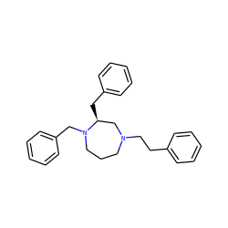 c1ccc(CCN2CCCN(Cc3ccccc3)[C@@H](Cc3ccccc3)C2)cc1 ZINC001772619748