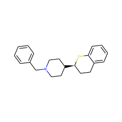 c1ccc(CN2CCC([C@@H]3CCc4ccccc4S3)CC2)cc1 ZINC000045260157