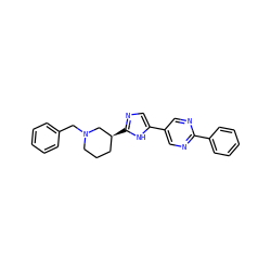 c1ccc(CN2CCC[C@H](c3ncc(-c4cnc(-c5ccccc5)nc4)[nH]3)C2)cc1 ZINC000118630792