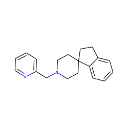 c1ccc(CN2CCC3(CCc4ccccc43)CC2)nc1 ZINC000000014944