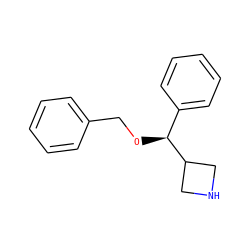 c1ccc(CO[C@@H](c2ccccc2)C2CNC2)cc1 ZINC000095556536