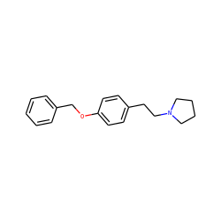 c1ccc(COc2ccc(CCN3CCCC3)cc2)cc1 ZINC000029130341