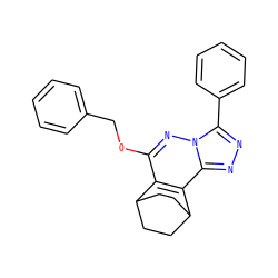 c1ccc(COc2nn3c(-c4ccccc4)nnc3c3c2C2CCC3CC2)cc1 ZINC000013610329