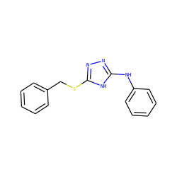 c1ccc(CSc2nnc(Nc3ccccc3)[nH]2)cc1 ZINC000000008998