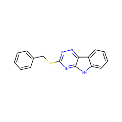 c1ccc(CSc2nnc3c(n2)[nH]c2ccccc23)cc1 ZINC000017730074