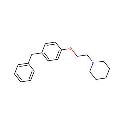 c1ccc(Cc2ccc(OCCN3CCCCC3)cc2)cc1 ZINC000013805324