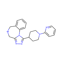 c1ccc(N2CCC(c3nnc4n3-c3ccccc3CNC4)CC2)nc1 ZINC000072123451