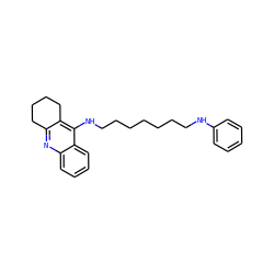 c1ccc(NCCCCCCCNc2c3c(nc4ccccc24)CCCC3)cc1 ZINC000027088974