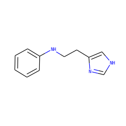 c1ccc(NCCc2c[nH]cn2)cc1 ZINC000049088978