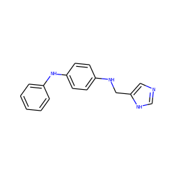 c1ccc(Nc2ccc(NCc3cnc[nH]3)cc2)cc1 ZINC000096177517