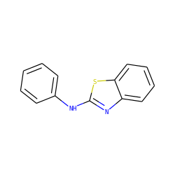 c1ccc(Nc2nc3ccccc3s2)cc1 ZINC000037858826