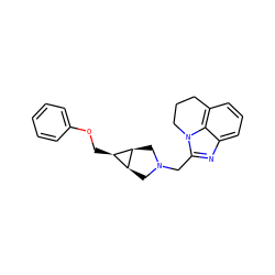 c1ccc(OC[C@H]2[C@H]3CN(Cc4nc5cccc6c5n4CCC6)C[C@@H]23)cc1 ZINC000253668587