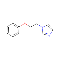 c1ccc(OCCn2ccnc2)cc1 ZINC000026473891