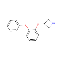 c1ccc(Oc2ccccc2OC2CNC2)cc1 ZINC000066112435
