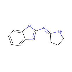 c1ccc2[nH]c(/N=C3\CCCN3)nc2c1 ZINC000006567036